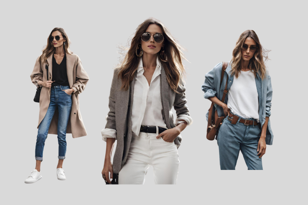 Образы в стиле Casual chic